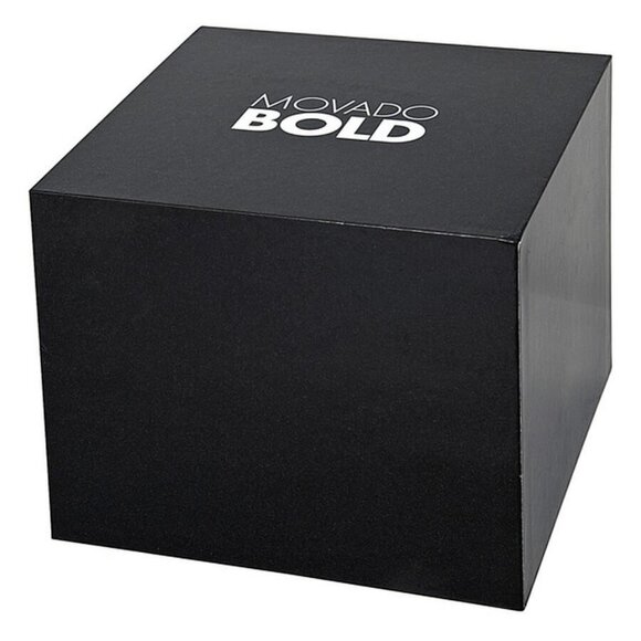 NWT Authentic Movado Bold Silver Dial Yellow Gold PVD Women's Watch - Picture 4 of 4